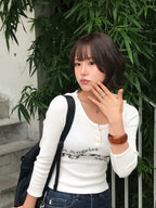 [ Pre-order ] Glowny Texas Waffle Long Sleeve