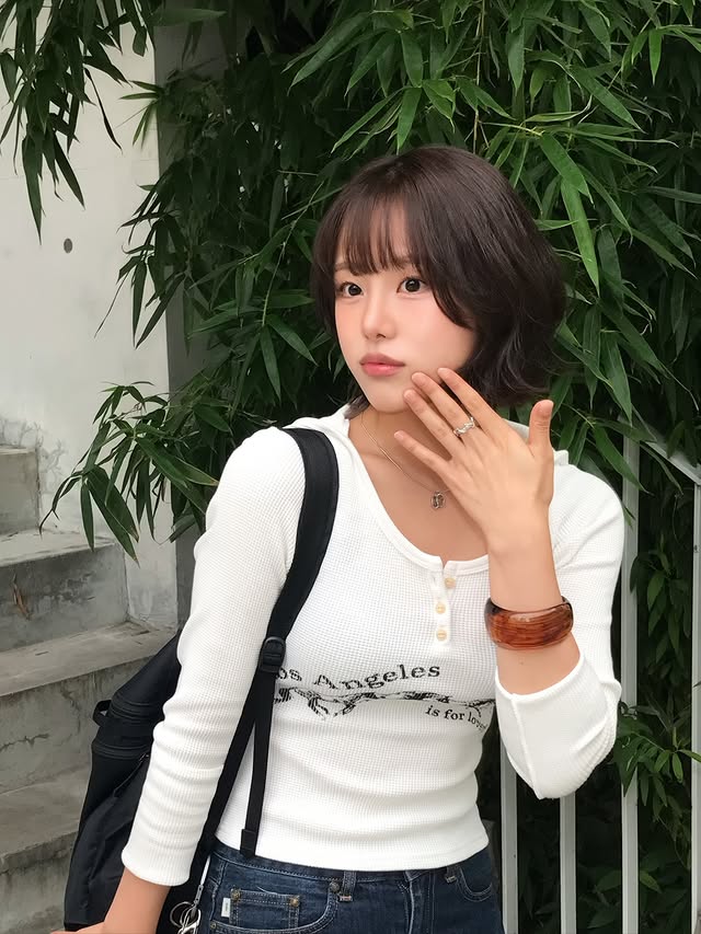 [ Pre-order ] Glowny Texas Waffle Long Sleeve