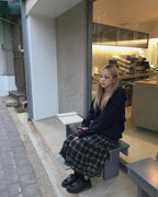 [ Pre-order ] Shirring Mid Skirt