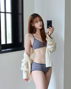 [ Pre-order ] 間條內衣套裝👙 Pattern Oh! Bra Panty SET ( 內附胸墊 )