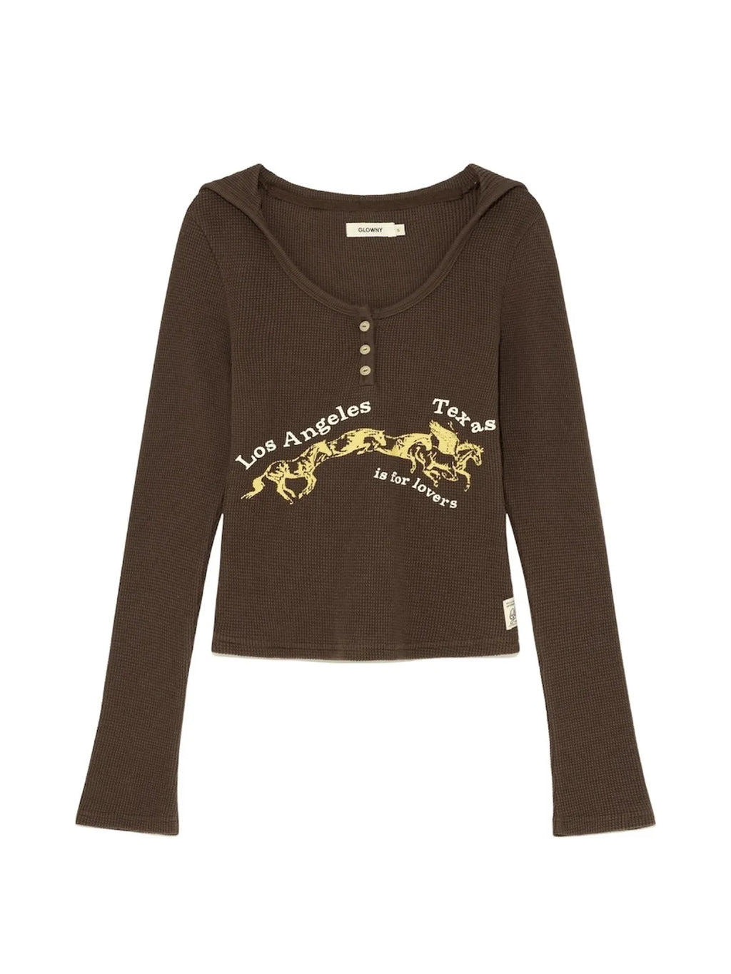 [ Pre-order ] Glowny Texas Waffle Long Sleeve