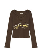 [ Pre-order ] Glowny Texas Waffle Long Sleeve