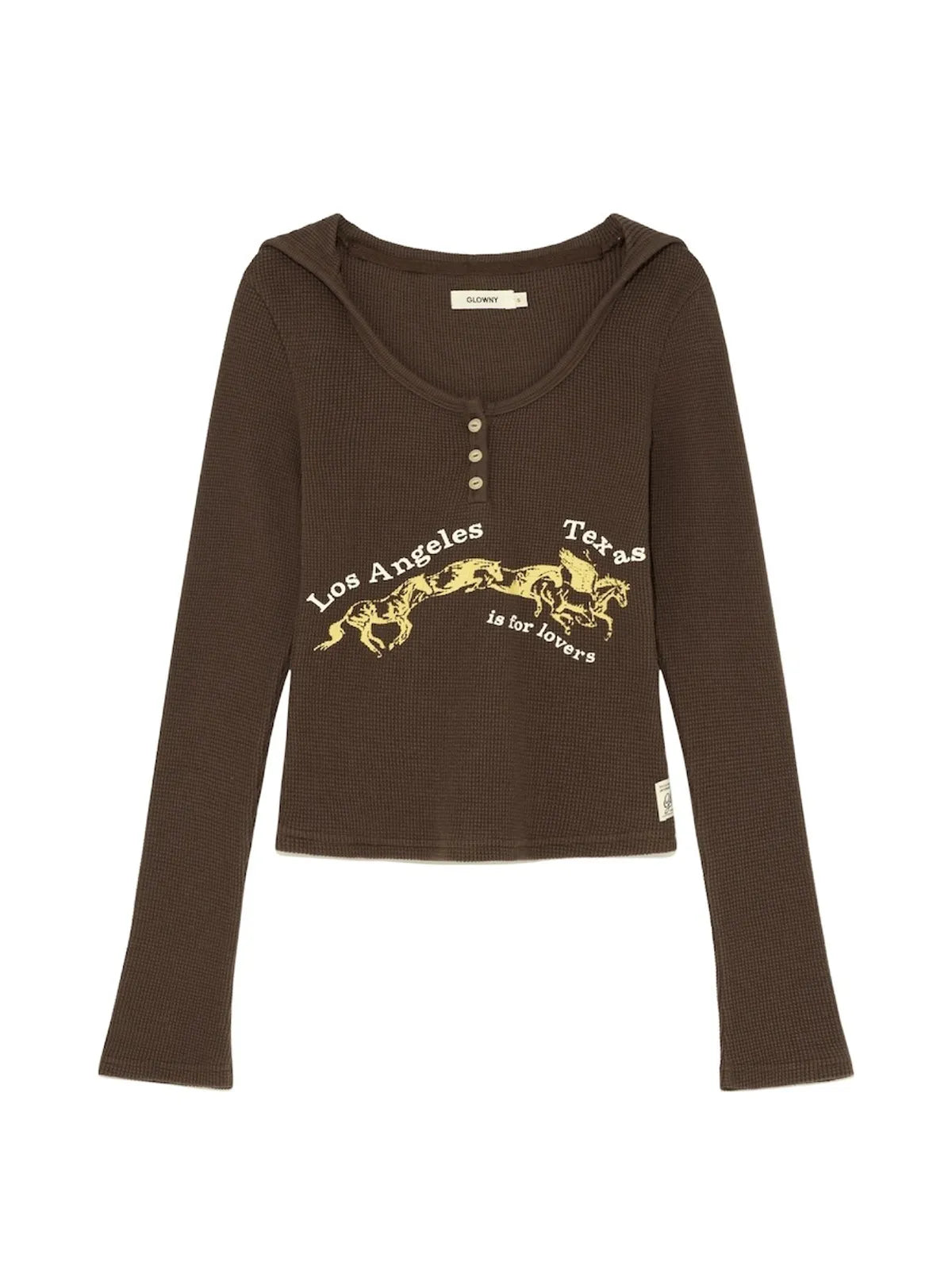 [ Pre-order ] Glowny Texas Waffle Long Sleeve