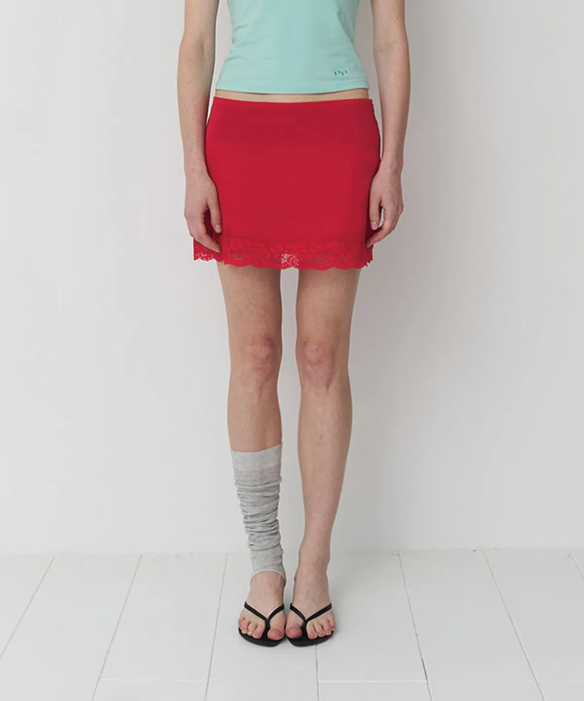 [ Pre-order ] Lace Satin Skirt