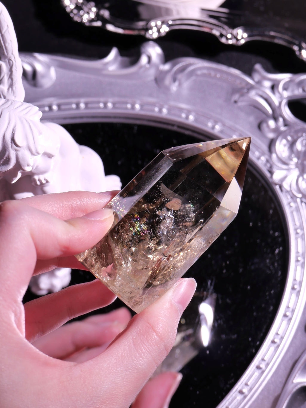 [ 現貨 ] TSCS021 茶黃水晶尖柱 Natural Smoky Citrine Tower