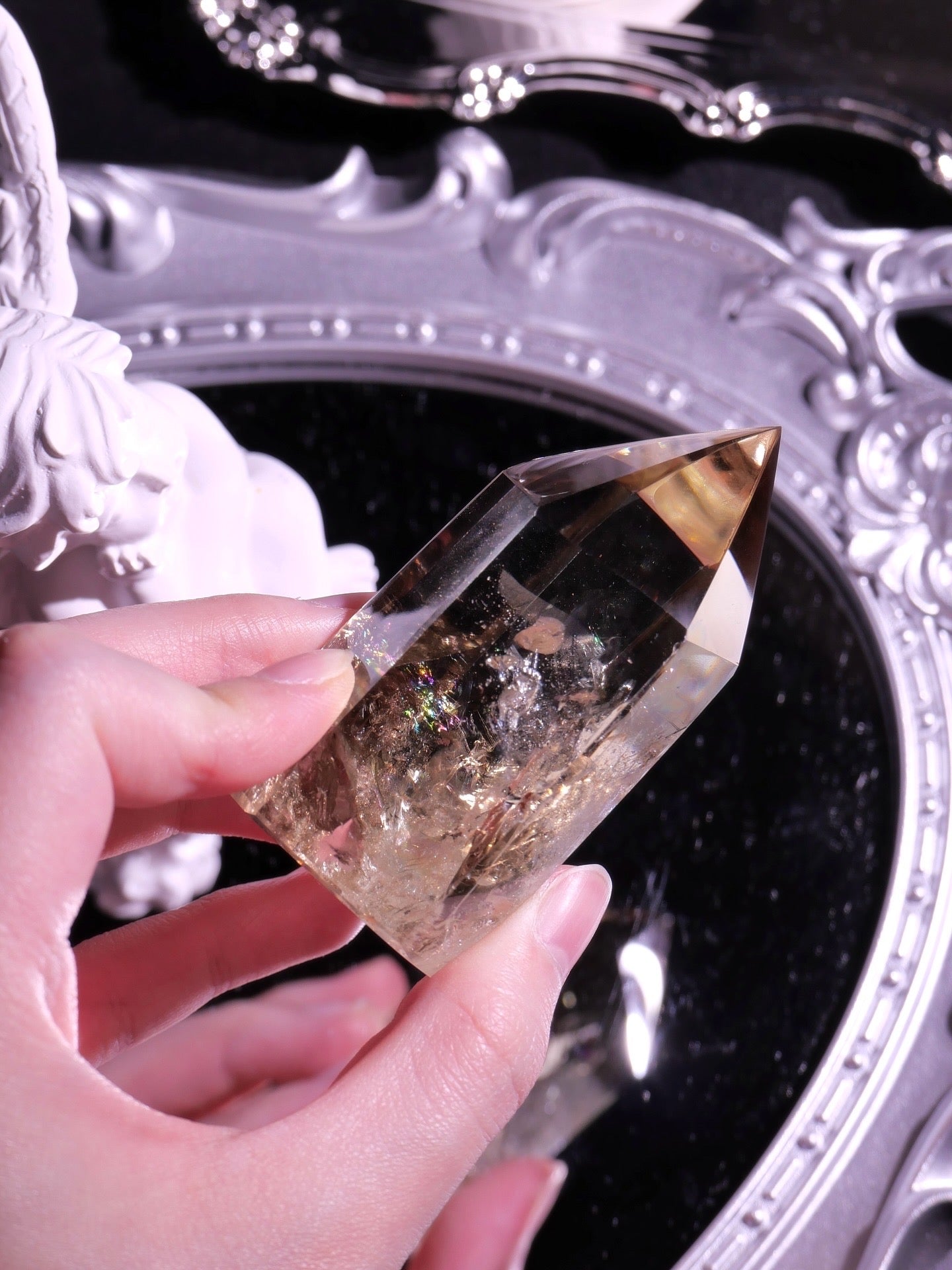 [ 現貨 ] TSCS021 茶黃水晶尖柱 Natural Smoky Citrine Tower
