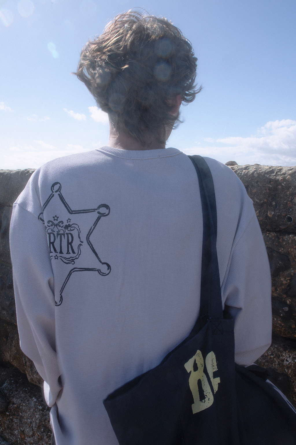 [ Pre-order ] Asteroid Rodeo Henry Neck LS T-Shirt Ivory