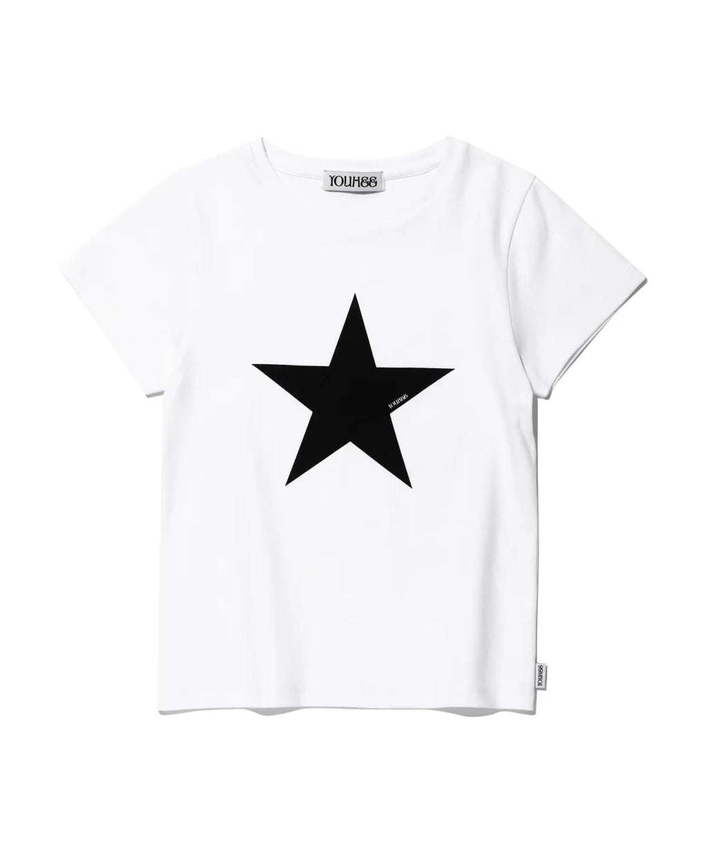 [ Pre-order ] YOUHEE Star Point T-shirts White