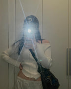 [ 現貨 ] 秋冬必入厚針織單膊側開上衣 Basil Unbalanced Shoulder Knit