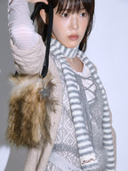 [ Pre-order ] Furry Paw Bag (Mix Brown)