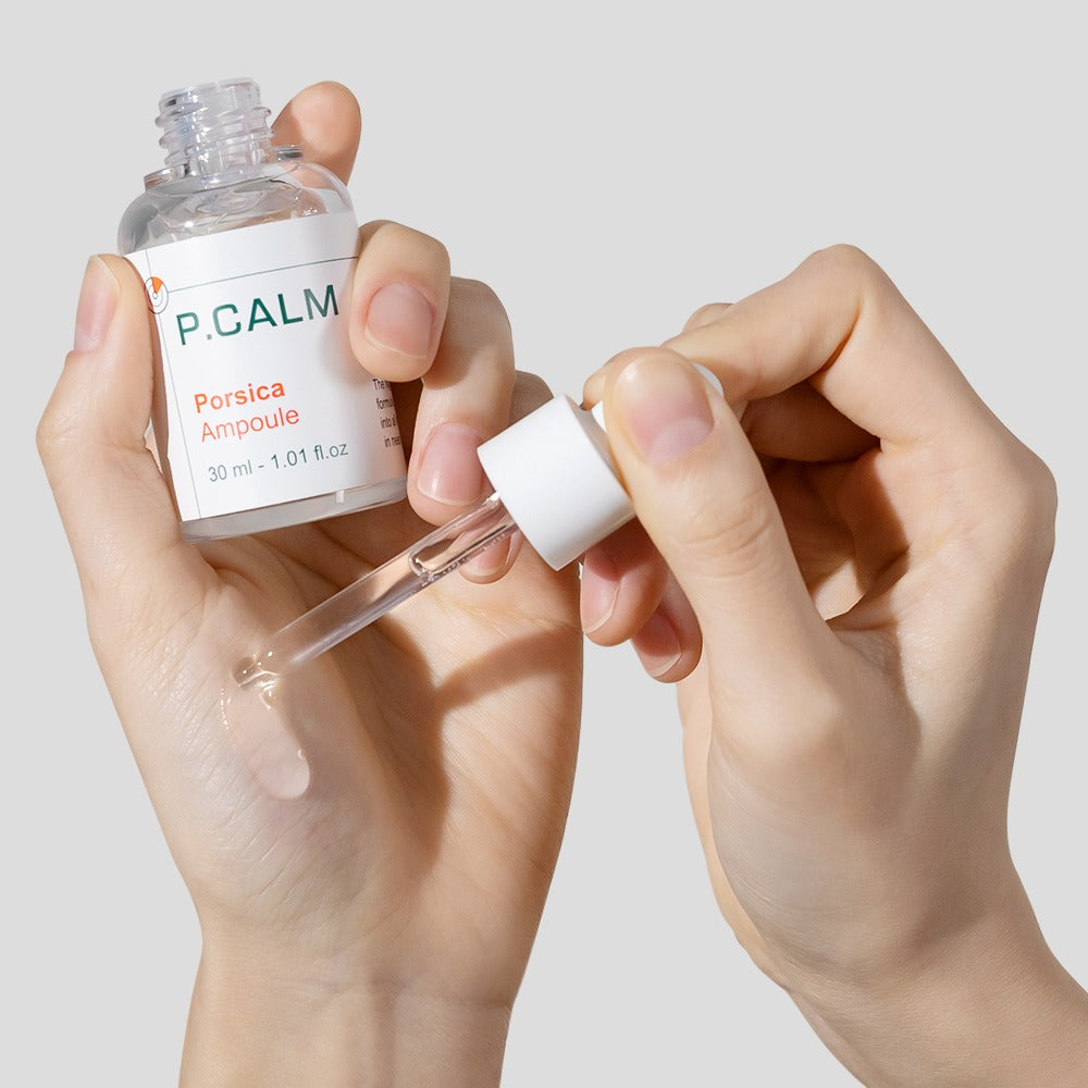 [ 痘敏肌/乾敏肌推薦 Pre-order ] P.calm 🌱 敏弱痘肌積雪草安瓶精華 Porsica Ampoule 30ml