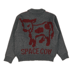 [ Pre-order ] Space Cow Cowichan Knit Jacket Grey