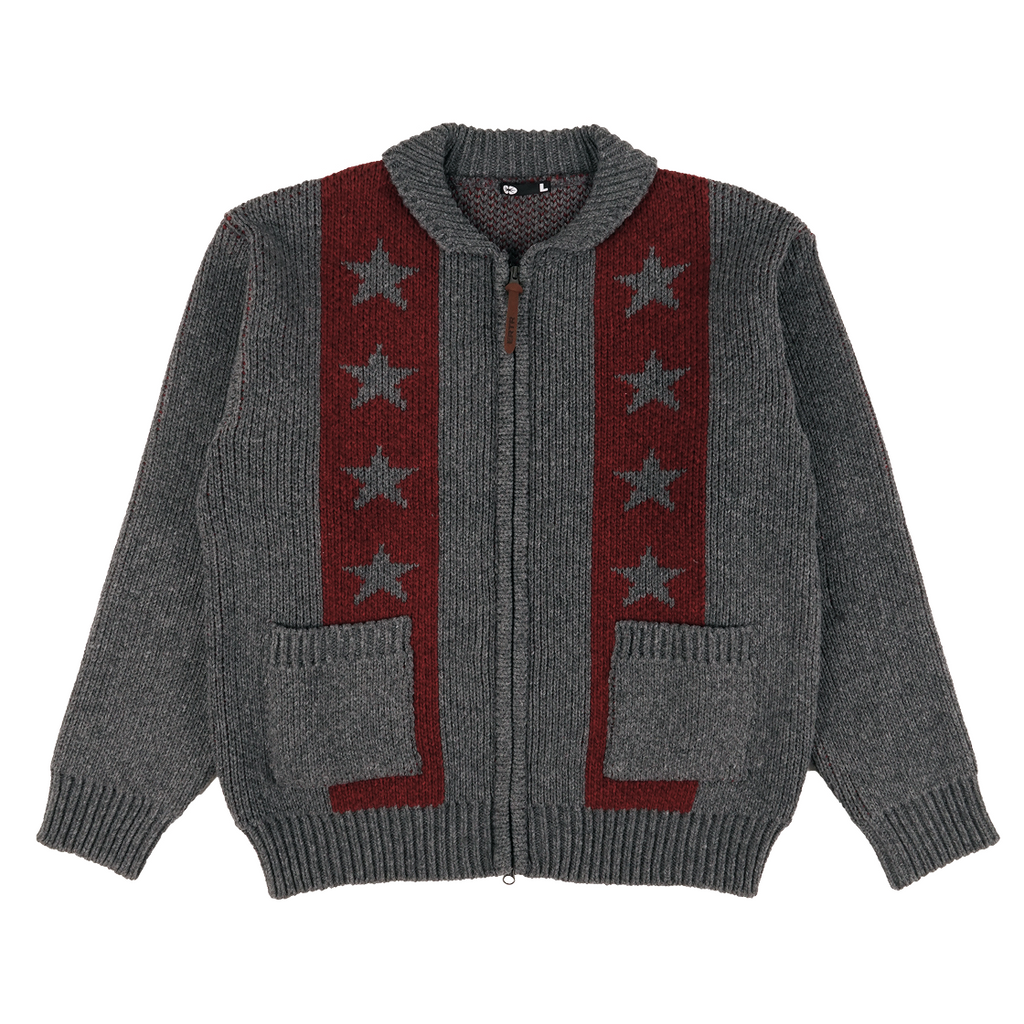 [ Pre-order ] Space Cow Cowichan Knit Jacket Grey