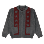 [ Pre-order ] Space Cow Cowichan Knit Jacket Grey