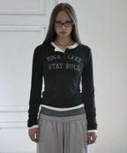 [ Pre-order ] Rockcake Classic Henly Neck Top