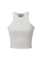 [ Pre-order ] Threetimes Jewel tank top cropped length