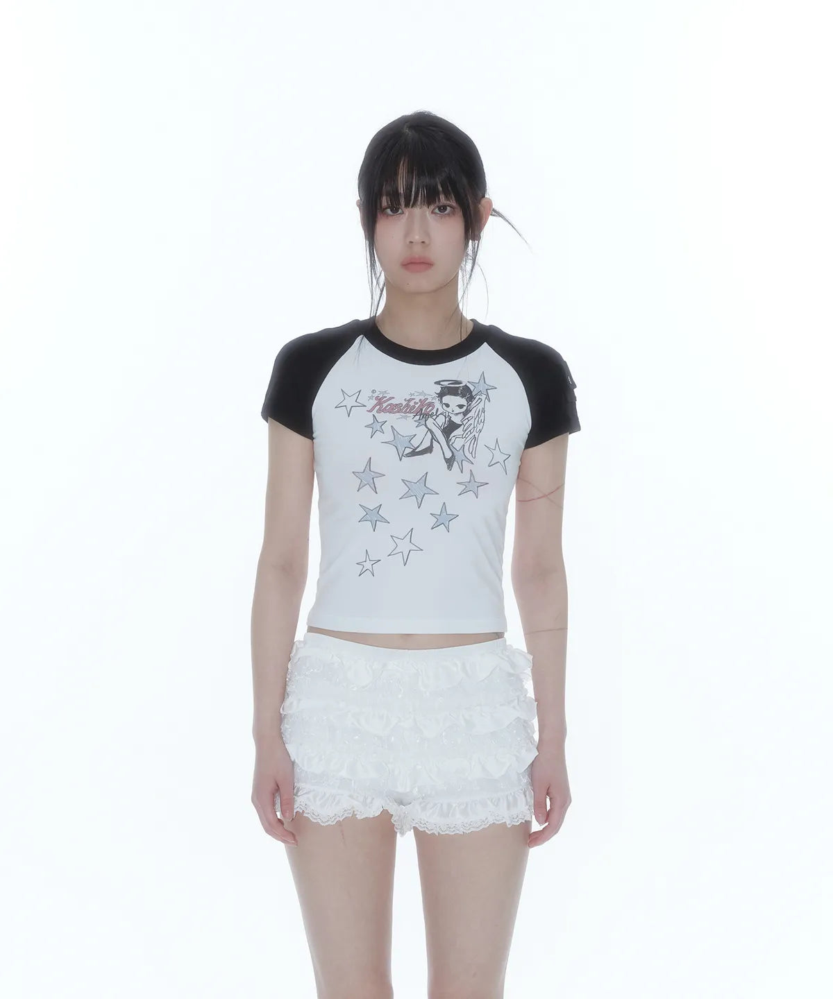 [ Pre-order ] Angelic Pocket Raglan T Shirt
