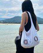 [ 店主推薦 - 現貨 ] ‘O’ Mesh Reversible Tote Bag ( 白色/黃色現貨 )