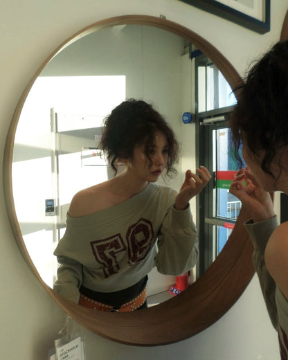 [ 現貨 ] Sculptor Off-Shoulder Cropped Sweatshirt