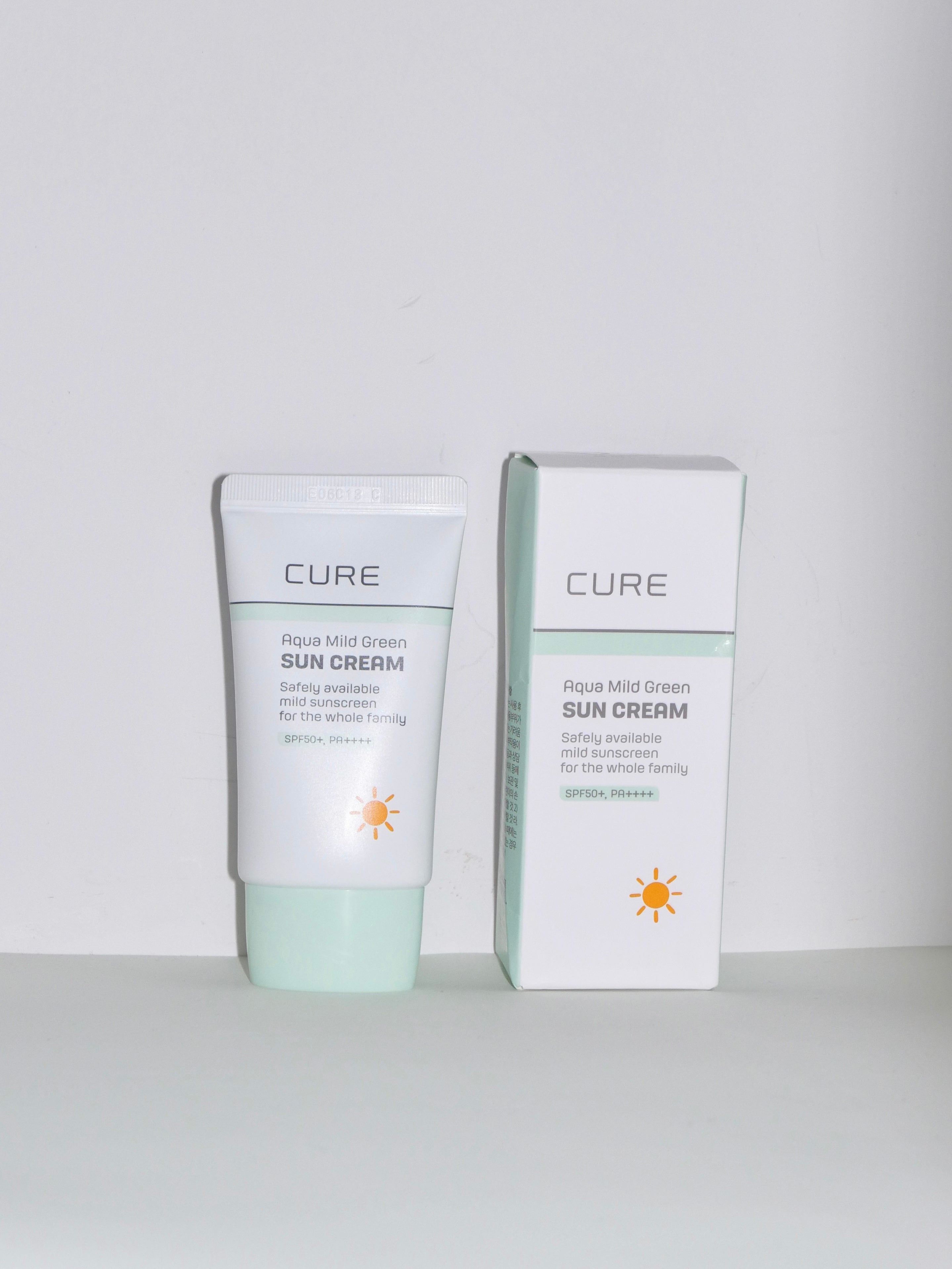 [ 店主強推 - 來港中 ] Cure🌱 Aqua Mild Green Sun Cream SPF50+ PA++++