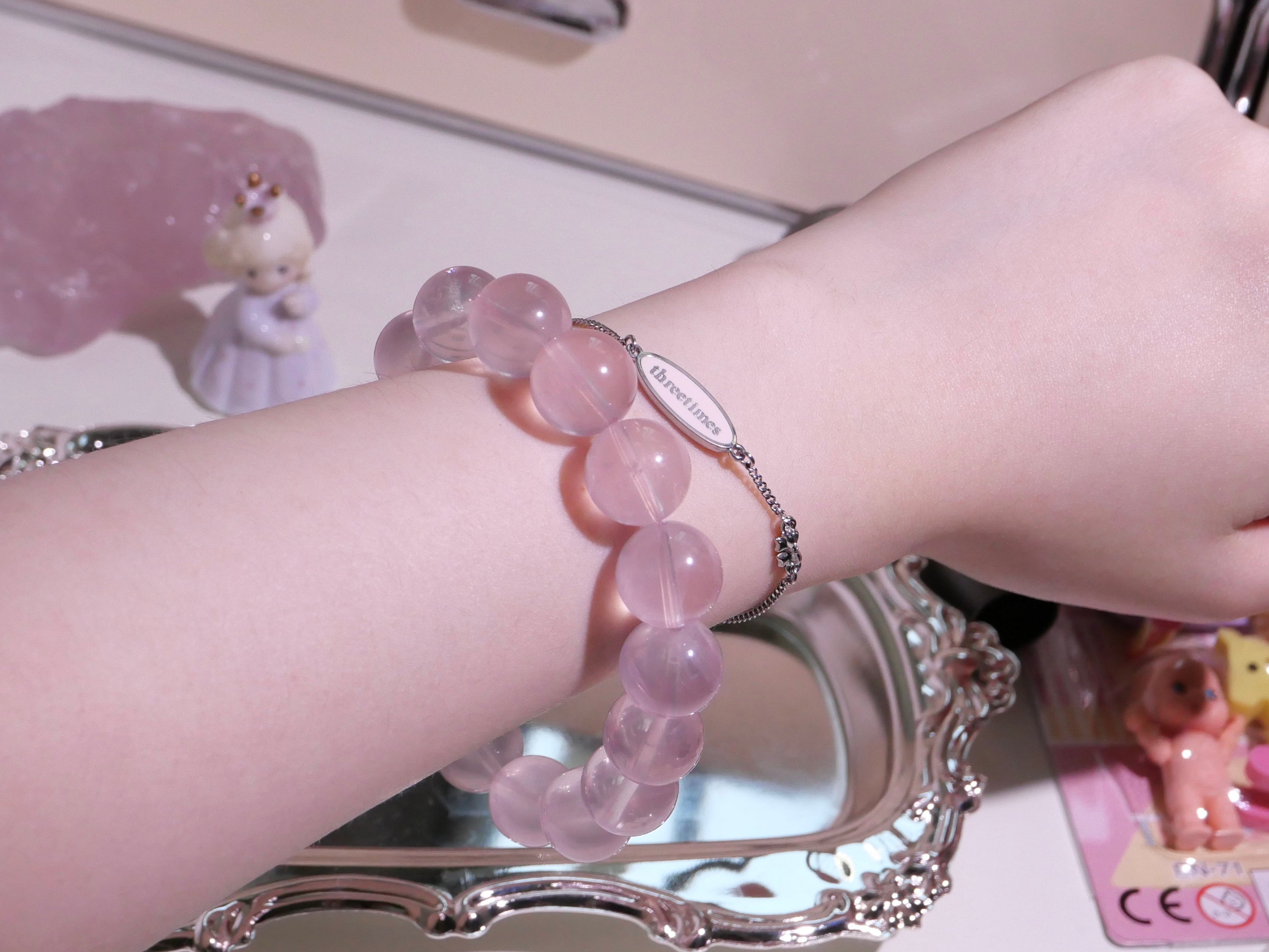 [ 現貨 ] 🇲🇬老礦馬粉晶手串 Natural Rose Quartz Bracelet
