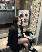 [ 現貨 ] 韓國製防 UV 提臀瘦腿黑絲襪 - 15D