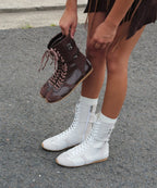 [ Pre-order ] Cindy 신디 복서 레이스업 스니커부츠 - 3colors