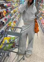 [ Pre-order ] B-Basic Mid-Sweat Cut-Out Wide Pants