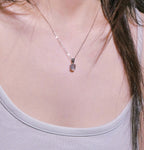 [ Pre-order ] TSC016 葡萄石純銀S925頸鏈 Natural Prehnite Silver Necklace