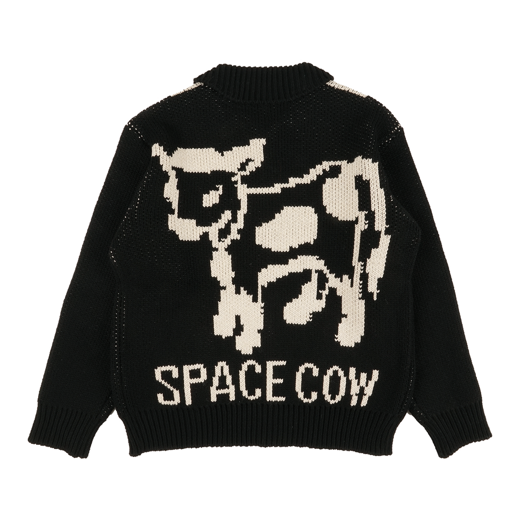 [ Pre-order ] Space Cow Cowichan Knit Jacket Grey
