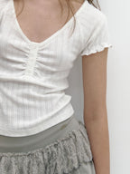 [ Pre-order ] Button Blush T