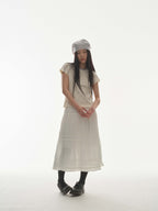 [ Pre-order ] Shirring Mid Skirt