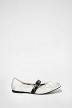 [ Pre-order ] Khiho Satin Shirring Ballerina Flats