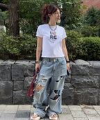 [ Pre-order ] Rockcake Check Heart Top