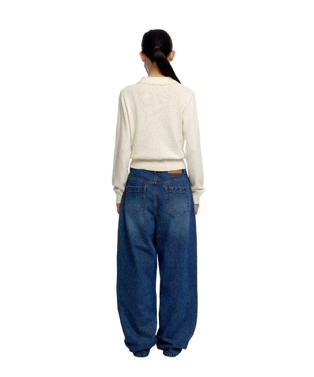 [ Jennie 同款 Pre-order ] Women Era Wide Fit Denim Pants