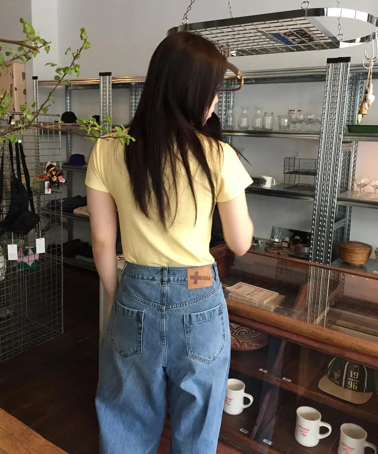 [ Jennie 同款 Pre-order ] Women Era Wide Fit Denim Pants