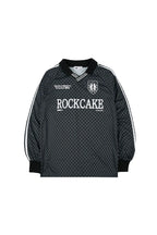 [ Pre-order ] Rockcake Football Jersey Long Sleeve Top - Black