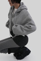 [ Pre-order ] Autumn Kent Sheepskin Hooded Zip-up