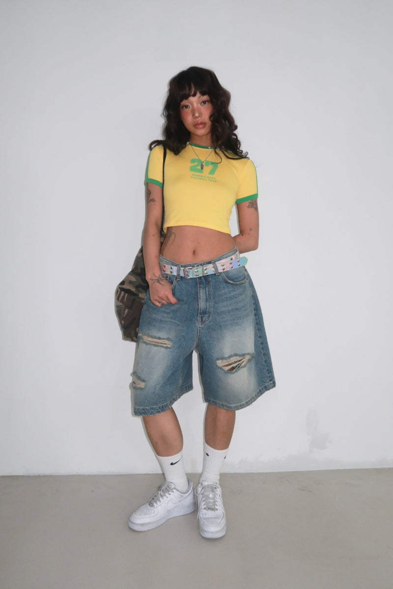 [ Pre-order ] Oatmeal Vintage Washing Jorts
