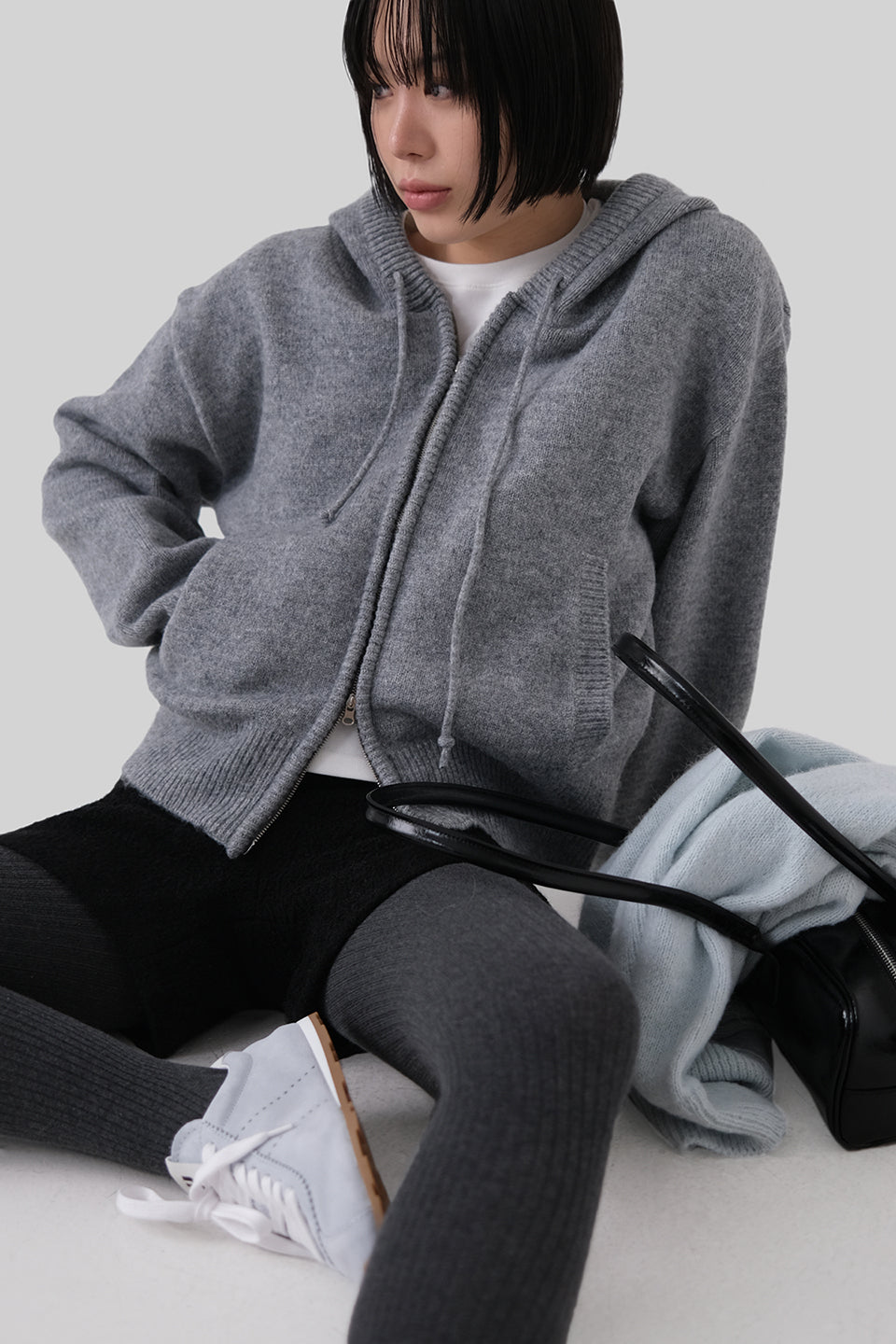 [ 已停產 ] Casual Knit Hood Zip-up