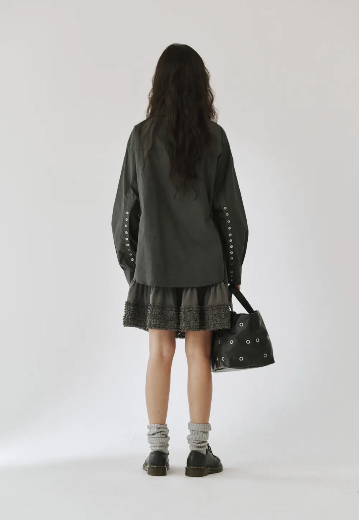 [ 現貨 ] Plzproject Mesh Skirt Gray