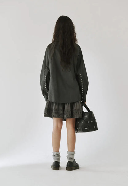 [ 現貨 ] Plzproject Mesh Skirt Gray