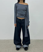 [ Pre-order ] Stripe Strap T-Shirt