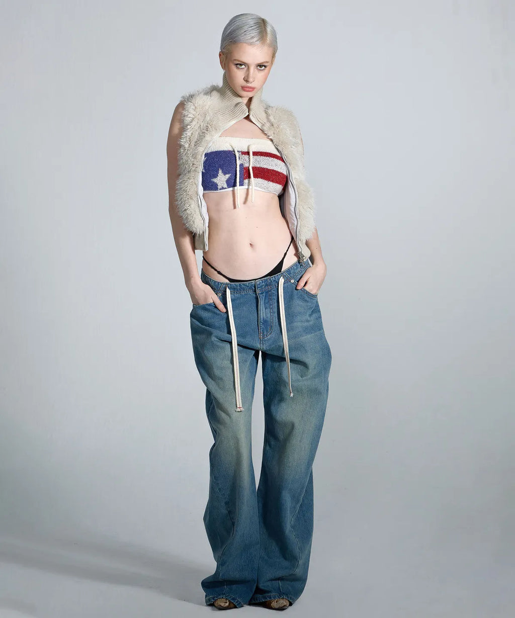 [ Pre-order ] Sculptor Faux Fur Zip-Up Vest