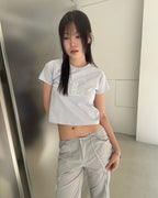 [ Pre-order ] OJOS x NOITOW SHU Graphic Crop T-shirt