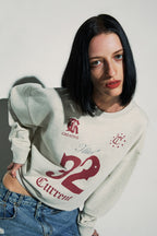 [ 已停產 ] CURRENT 32 football sweatshirt (charcoal)