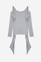 [ 現貨 ] 3way Slit Top Grey