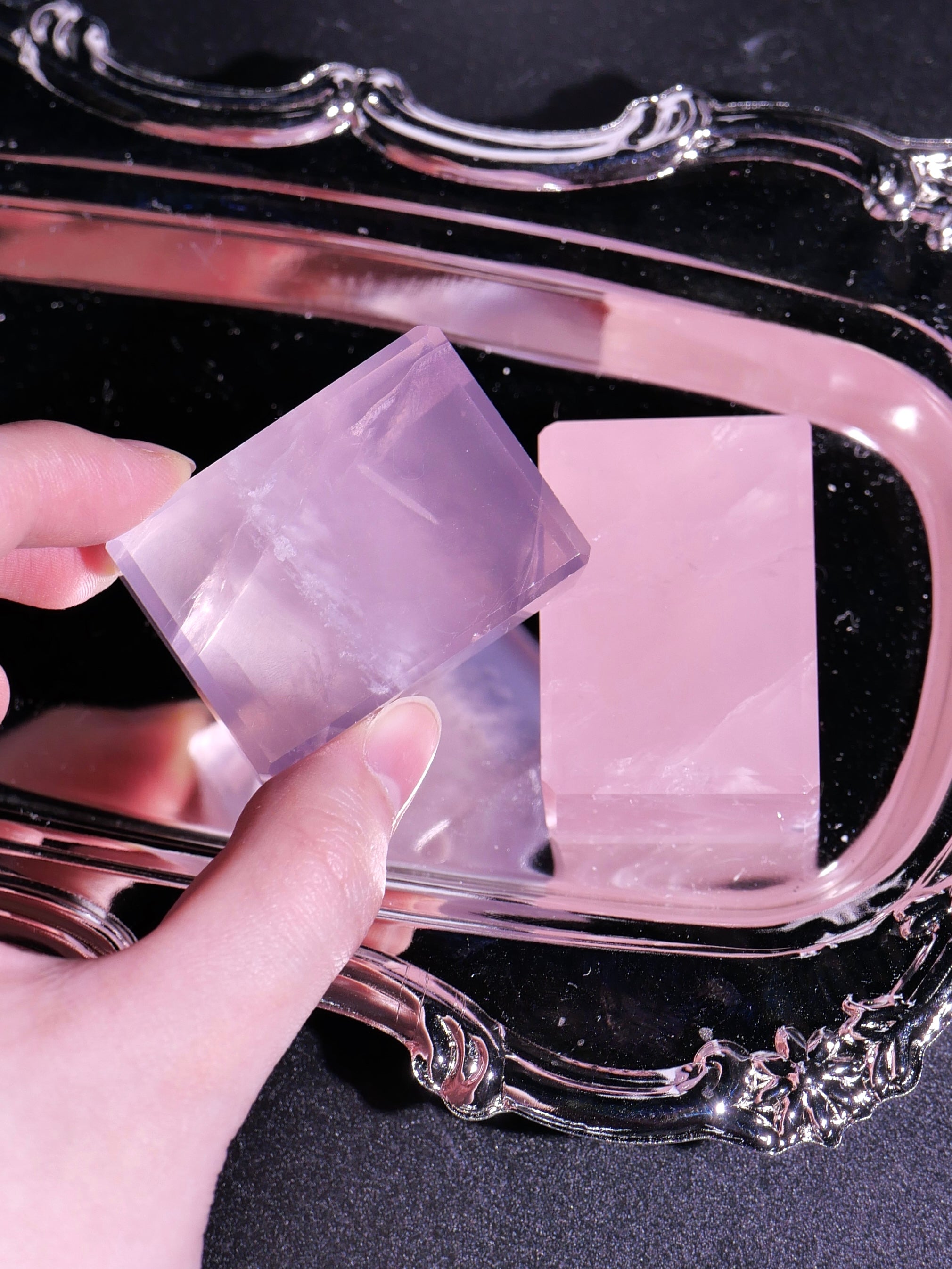 [ 現貨 ] TSCS024 🇲🇬馬達加斯加粉晶無事牌 Natural Madagascar Rose Quartz