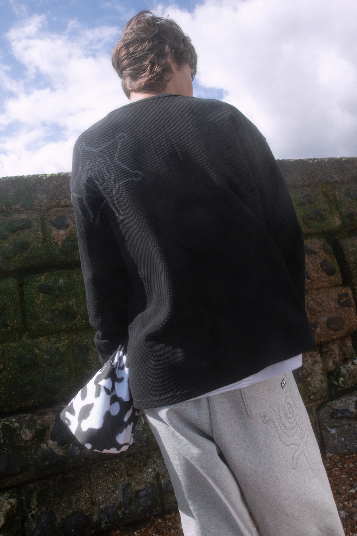 [ Pre-order ] Asteroid Rodeo Henry Neck LS T-Shirt Ivory