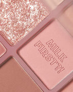 [ 店主自留 - 現貨 ] Milk Touch X Happyrim🥣九宮格眼影盤🥛 ( 臥蠶/提亮/陰影/胭脂/鼻影都有! )